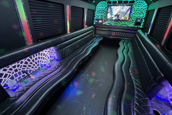 Kannapolis Limo Bus Interior
