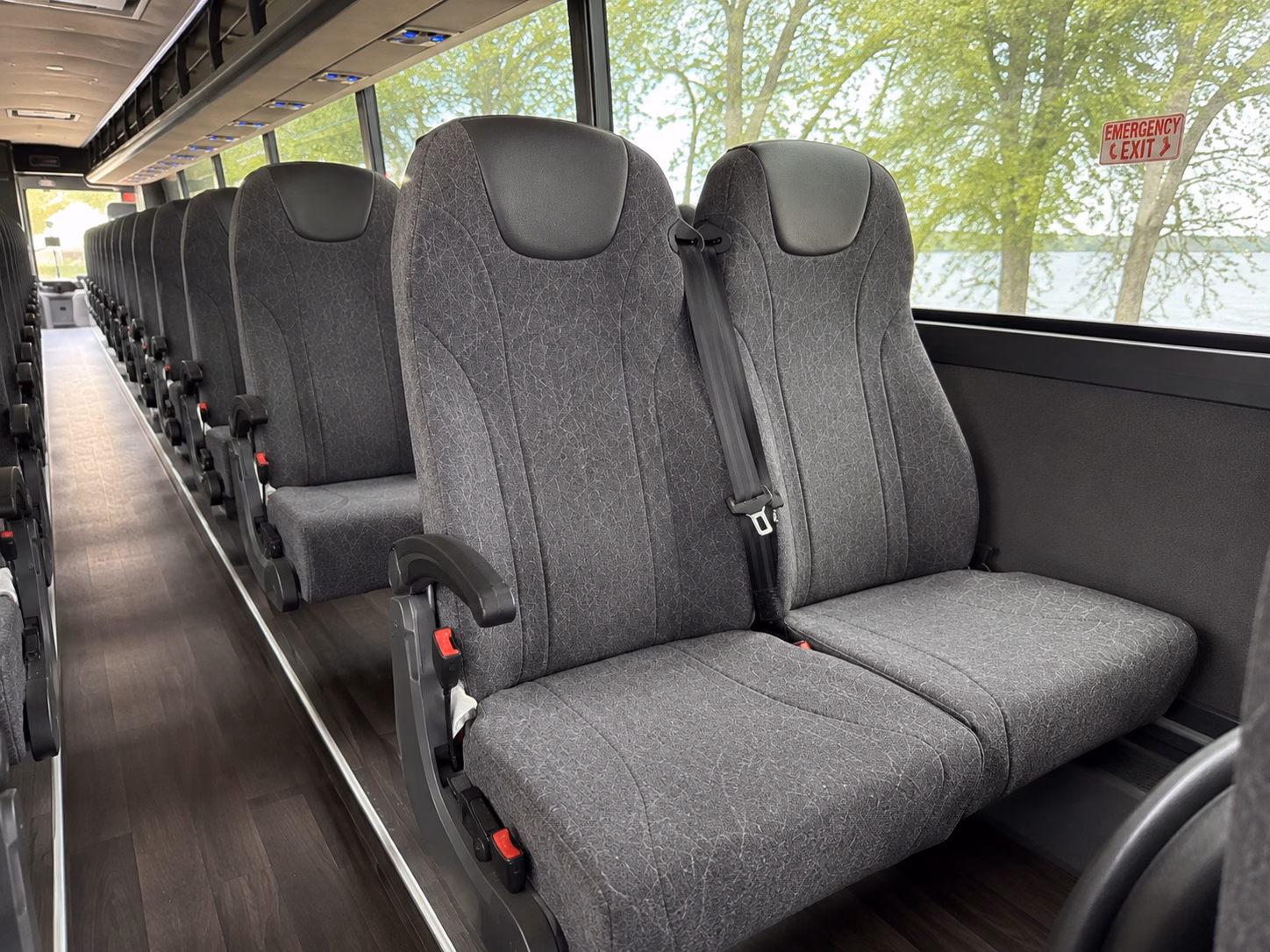 kannapolis charter bus rental interior